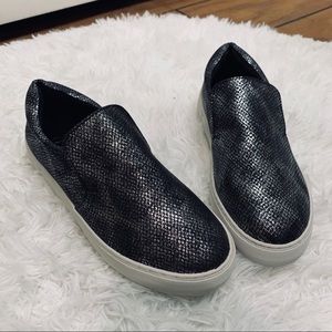 J/Slides snakeskin slide sneakers